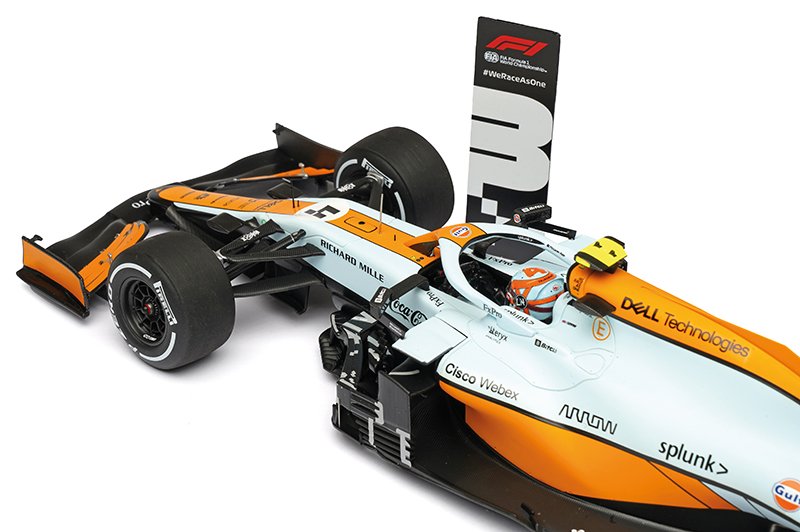 Spark 1-18 Norris 2021 Monaco GP McLaren MCL35M 2